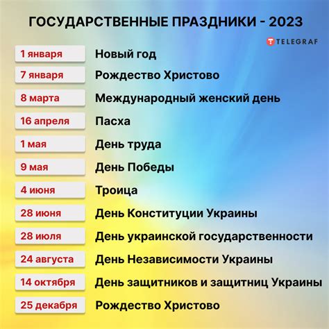 государственные праздники украины 2024